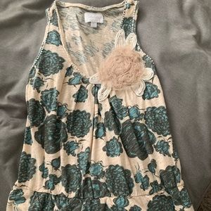 DELETTA Anthropologie store cute cottony shirt